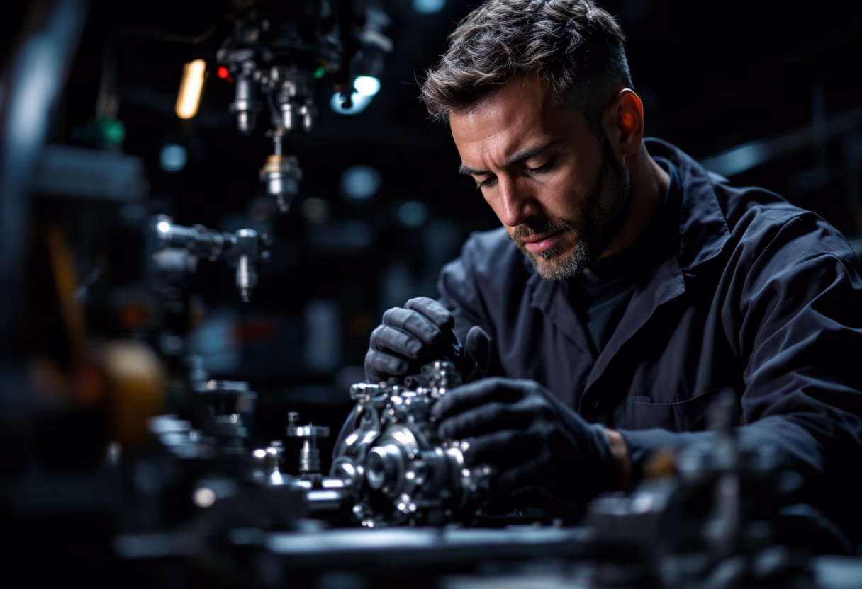 image of quality control check in a manufacturing plant