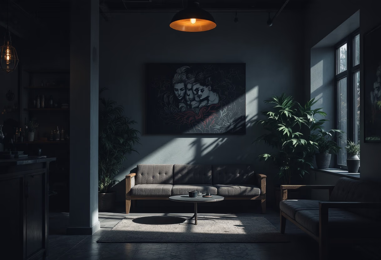 image of tattoo studio interior