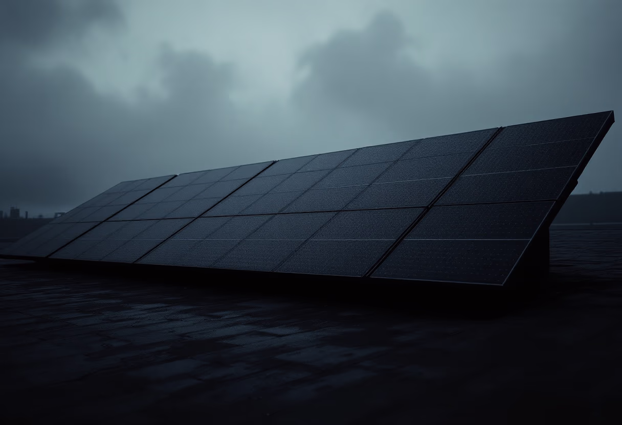 image of solar panels on rooftops