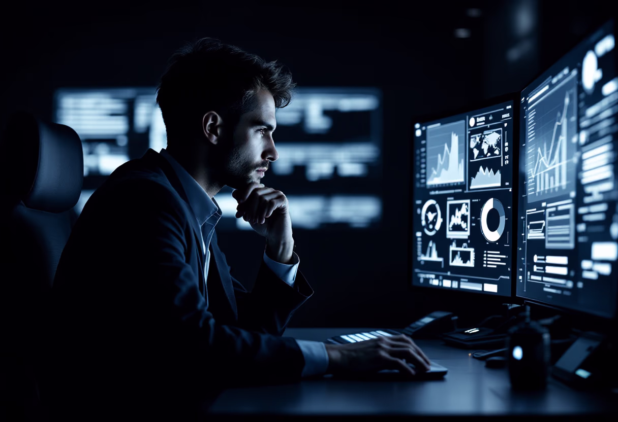 image of hightech control room