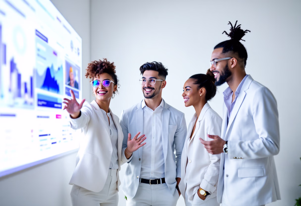 image of team discussion (for a hr tech)
