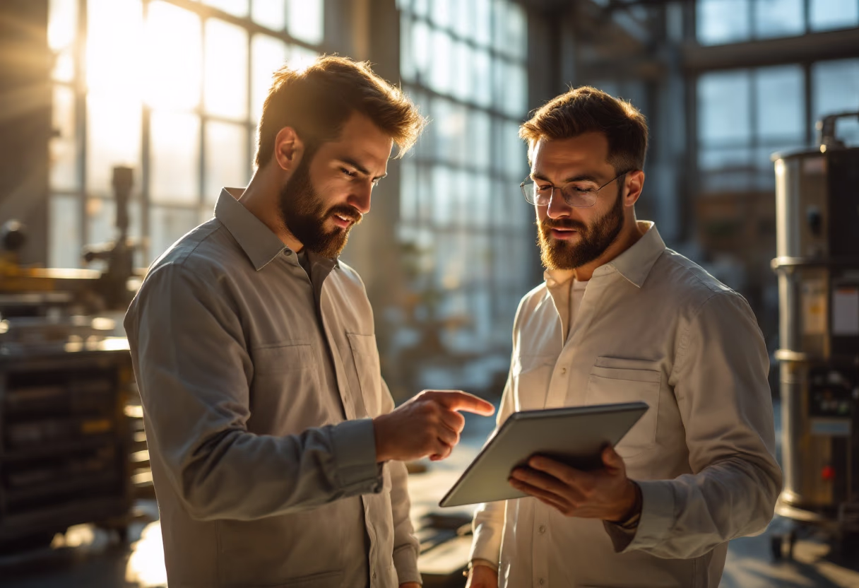 image of quality control check (for a manufacturing plant)
