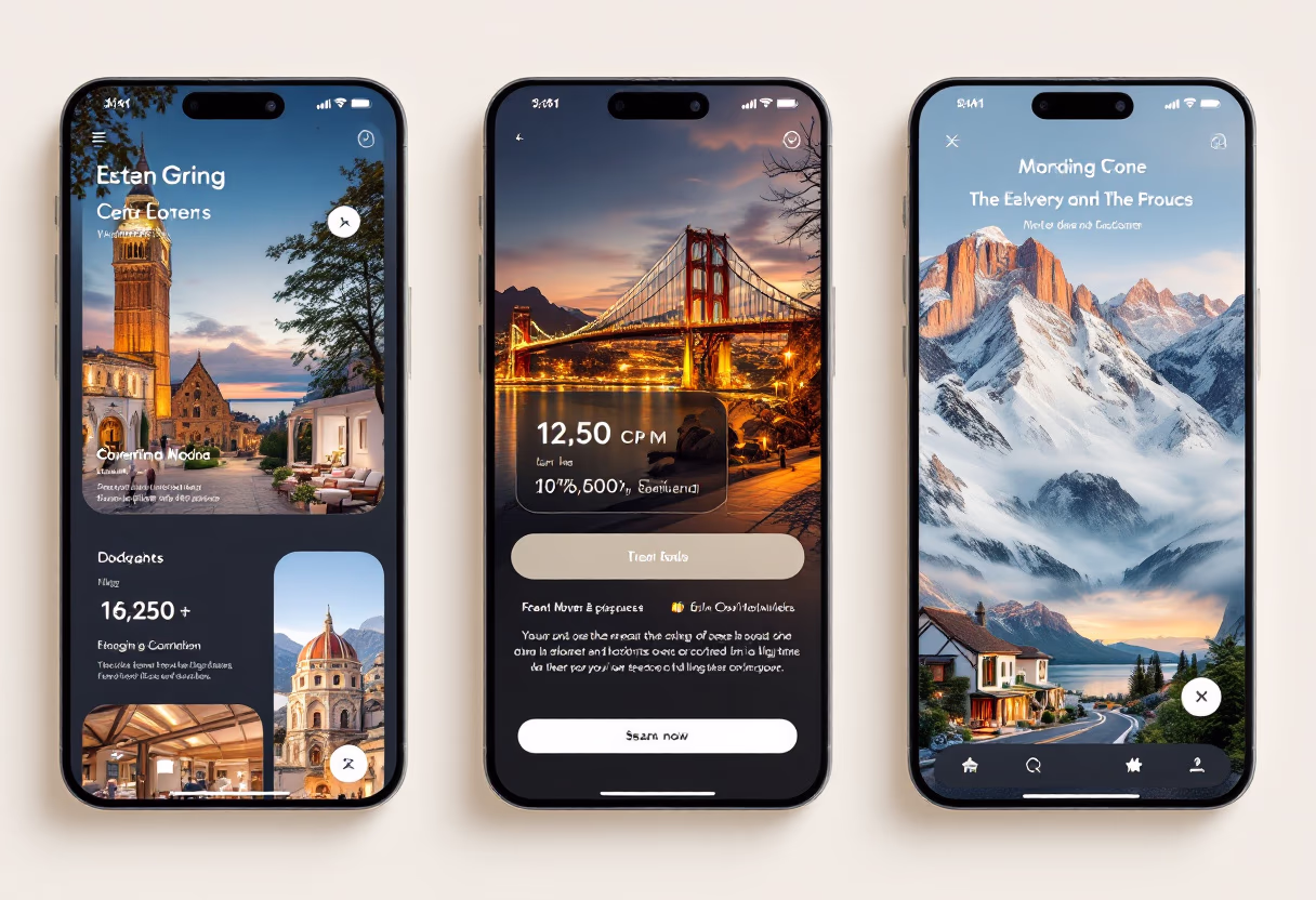 [digital project] image of a mobile app interface (for a web development agency)