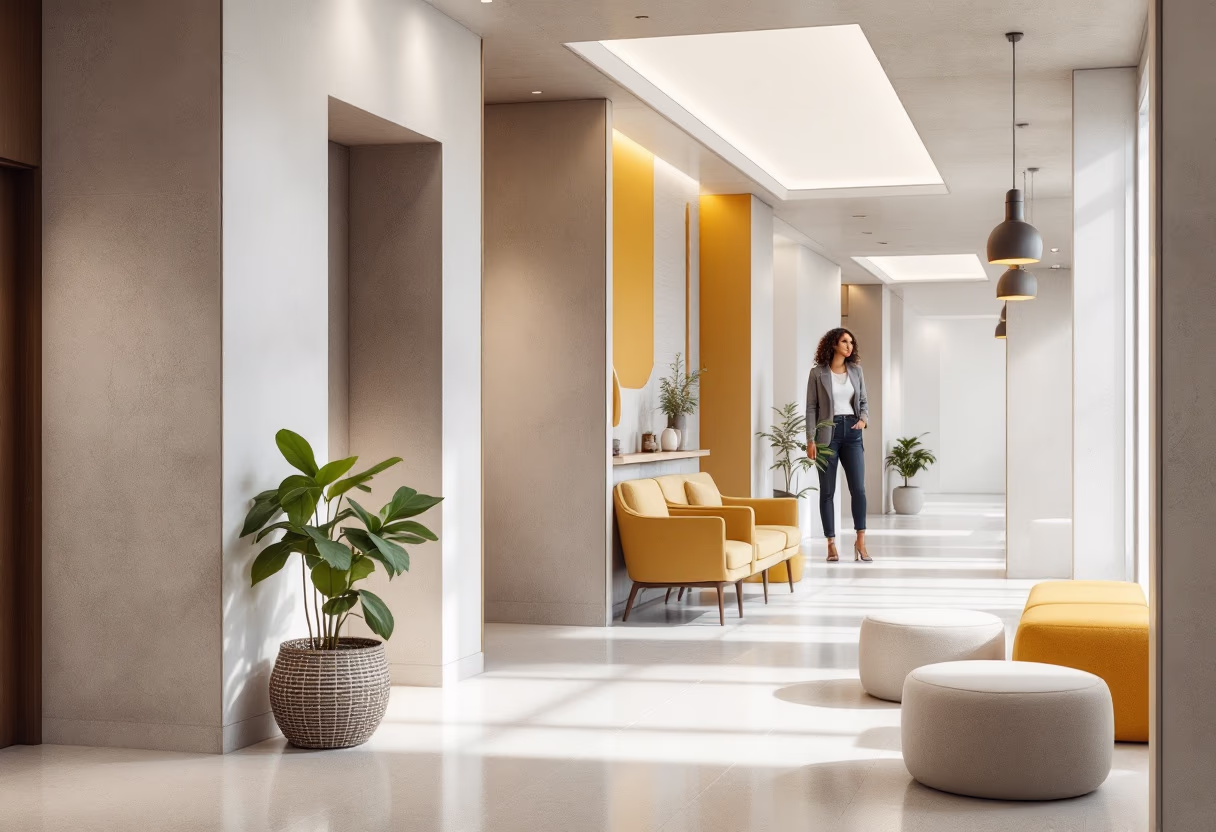 [background image] image of a hospital hallway (for a medical clinic)