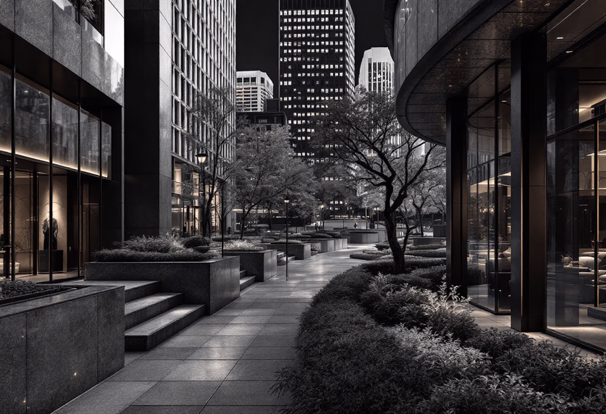 image of a busy downtown area for a mobility and transportation business [background image]