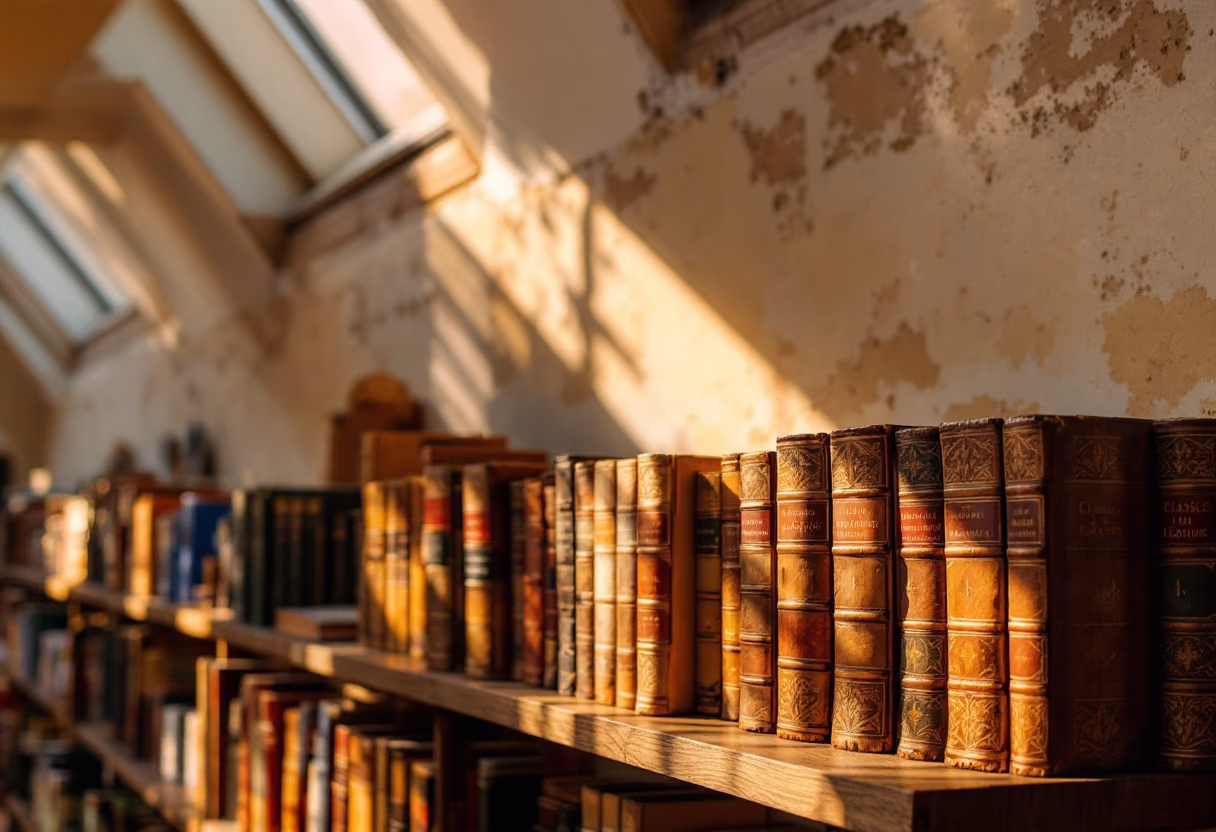 image of book collection in a bookstore