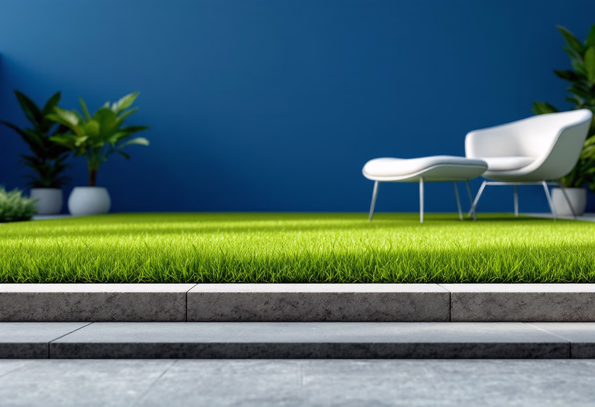 image of a well-maintained lawn (for a landscaping service)