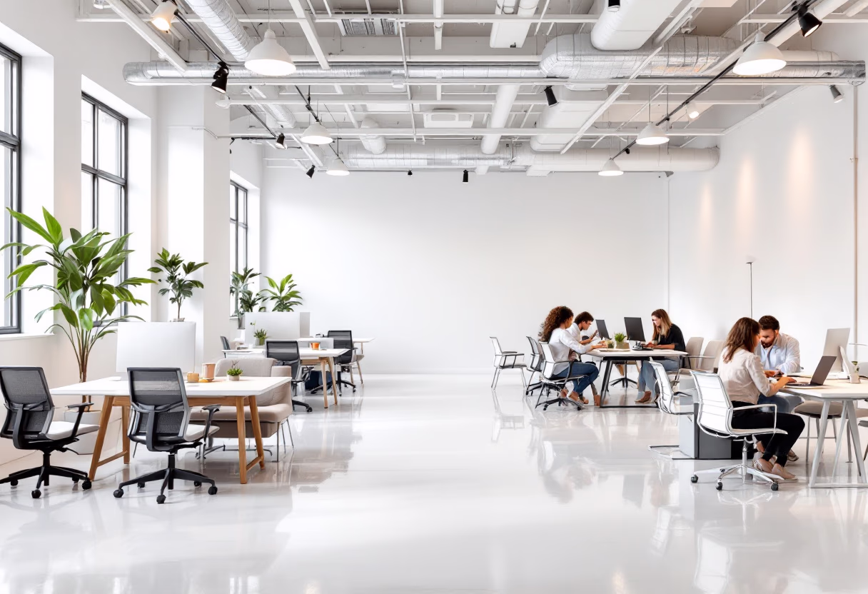 [background image] image of creative work environment (for an ai marketing tech company)