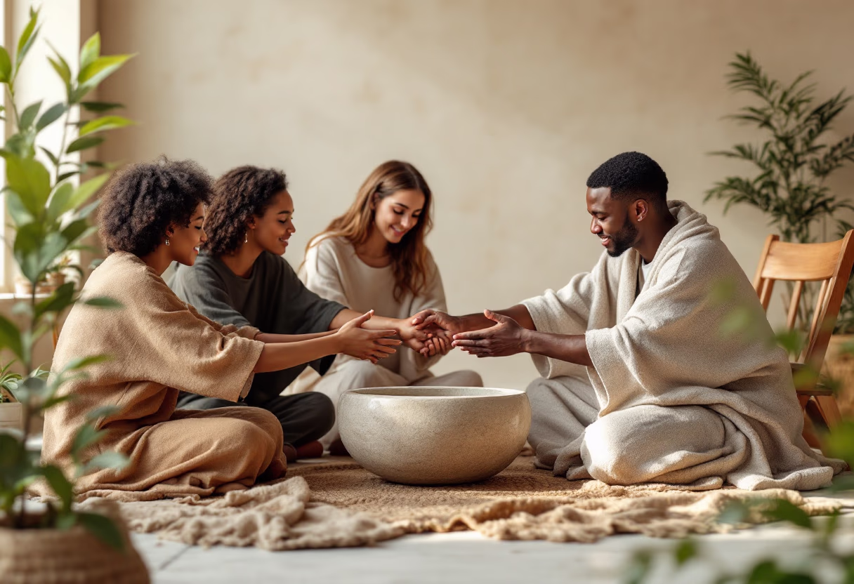 image of prayer circle