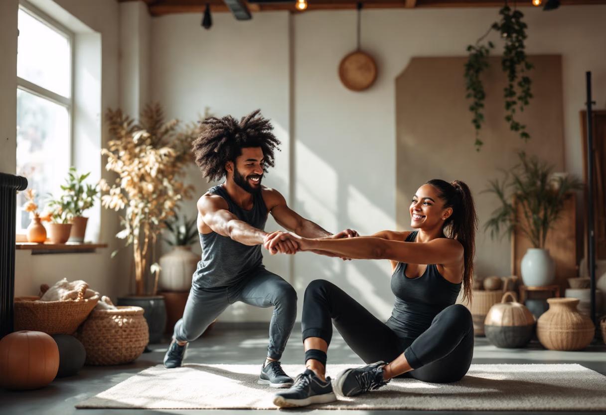 image of personal training session (for a gym)