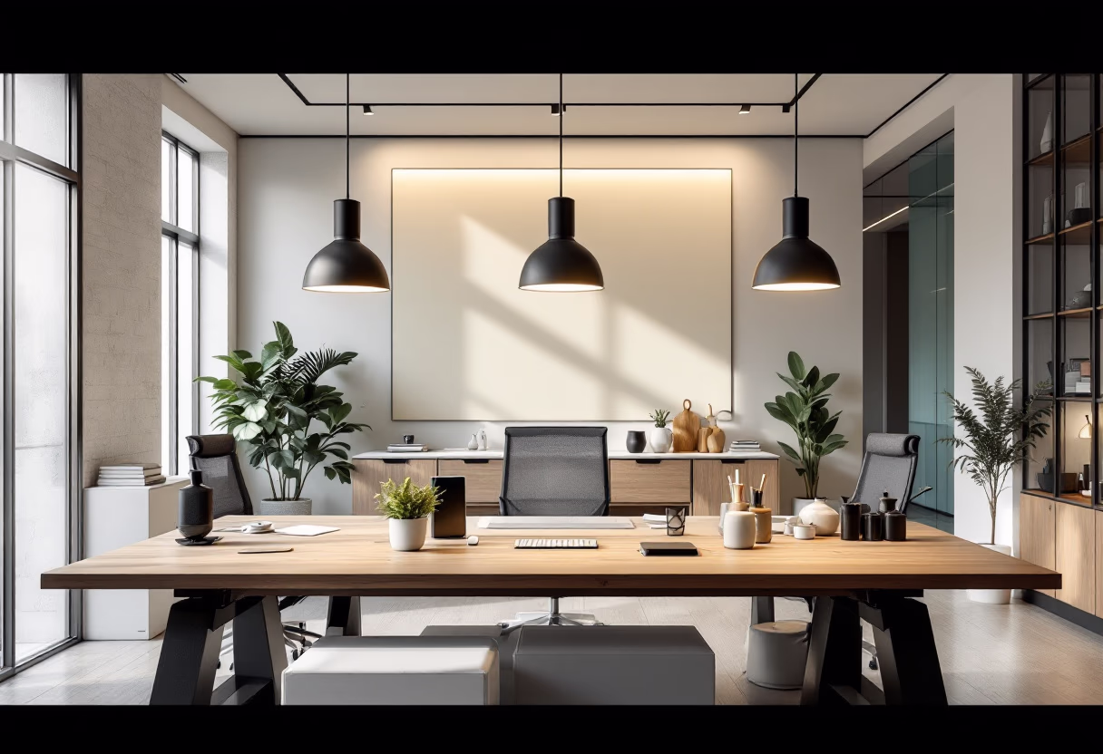 [background image] image of office space (for a general contractor)