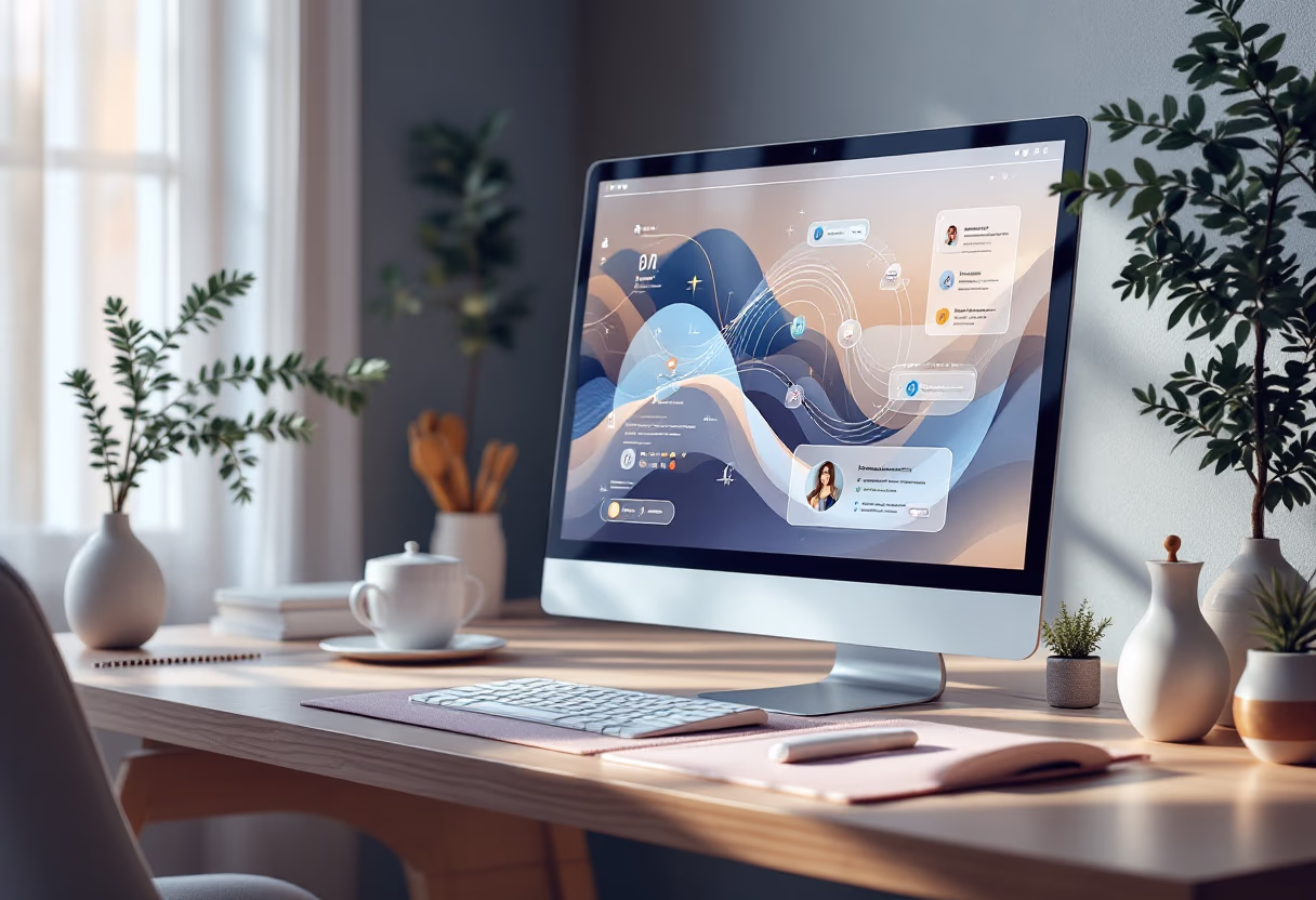 [digital project] image of gamified learning platform (for a ai education tech company)