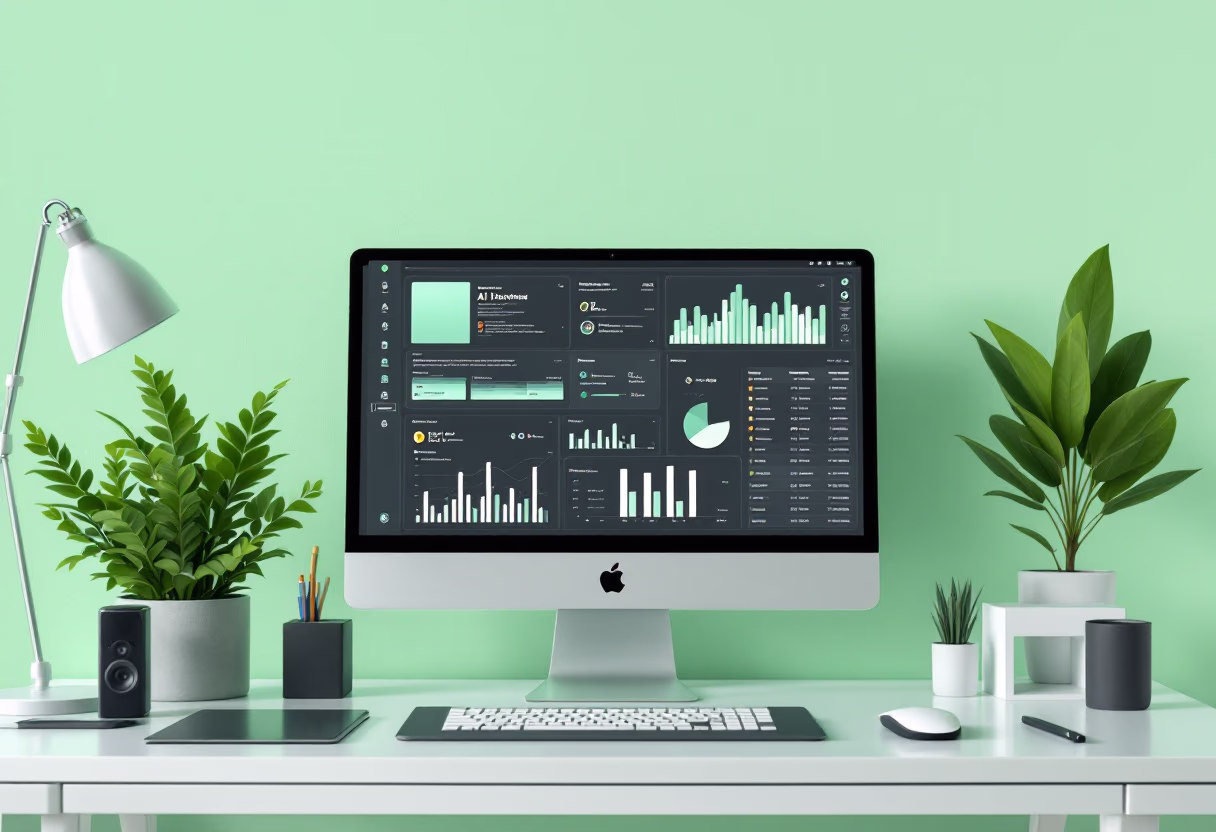 image of computer screen displaying ai software