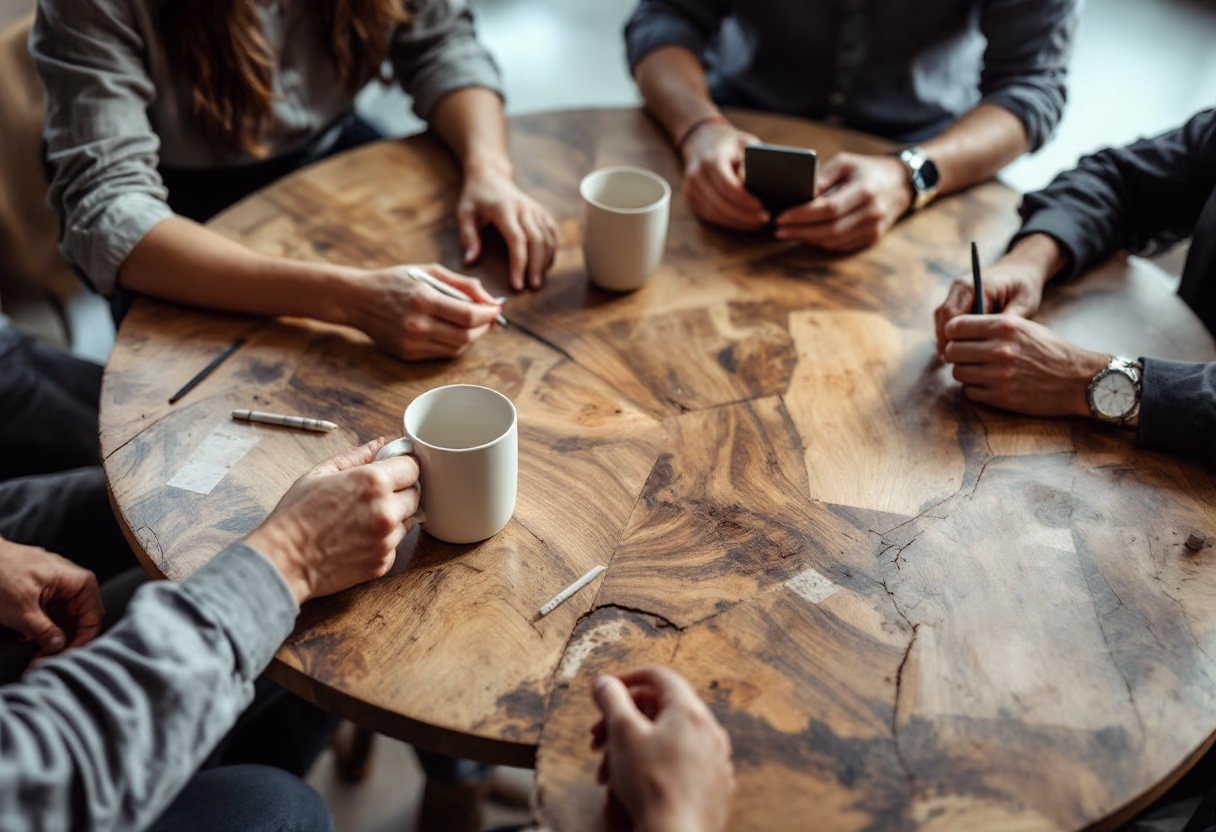 image of brainstorming session (for a productivity tools business)