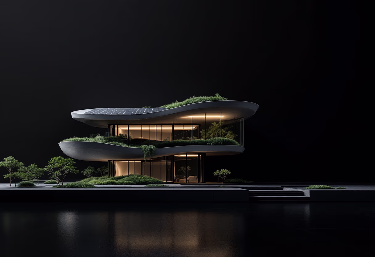 image of green building architecture