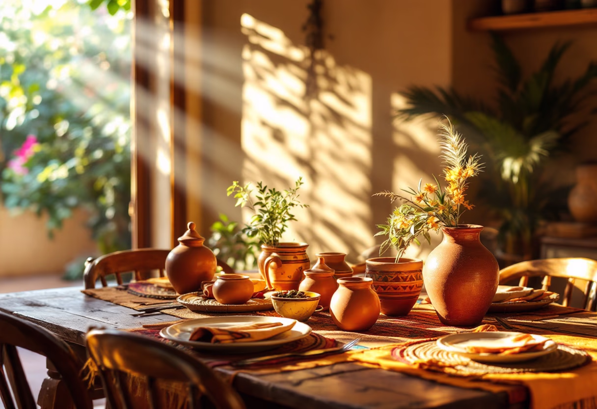 image of vibrant dining space (for a mexican restaurant)
