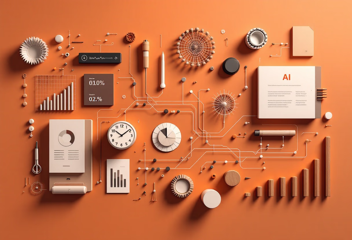 image of colorful ai learning infographic
